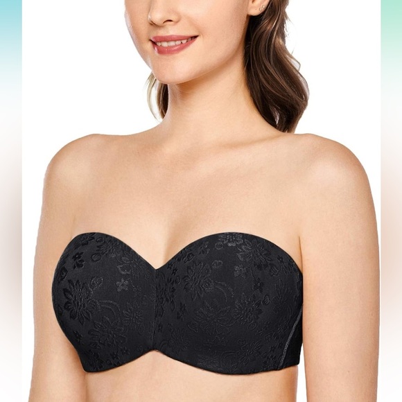 Delimira Floral Strapless Bra - Picture 1 of 11